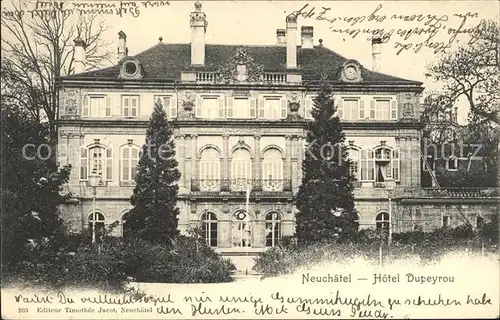 Neuchatel NE Hotel Dupeyrou / Neuchatel /Bz. NeuchÃ¢tel