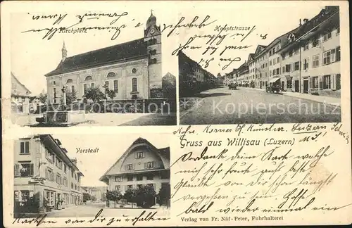 Willisau Kirchplatz Vorstadt Hauptstrasse  / Willisau /Bz. Willisau