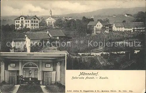 Maennedorf Zeller`sche Anstalt Kapelle / Maennedorf /Bz. Meilen