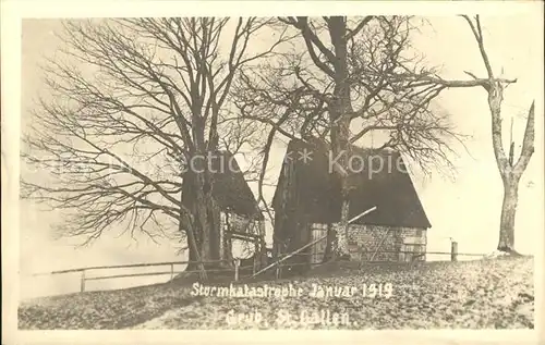 Grub SG Sturmkatastrophe Januar 1919 / Grub SG /Bz. St. Gallen