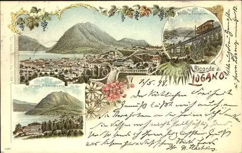Lugano TI Monte San Salvatore  / Lugano /Bz. Lugano City