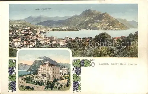 Lugano TI Savoi Hotel Sommer / Lugano /Bz. Lugano City