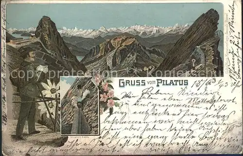 Pilatus Kulm Gruss vom Pilatus / Pilatus Kulm /Bz. Obwalden