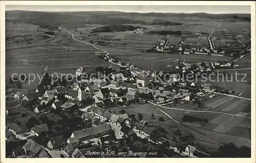 Stetten kalten Markt Fliegeraufnahme / Stetten am kalten Markt /Sigmaringen LKR