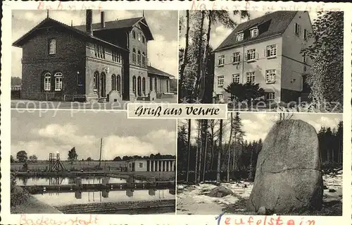 Vehrte Teufelstein, Bahnhof, Naturfreundeheim, Badeanstalt / Belm /Osnabrueck LKR