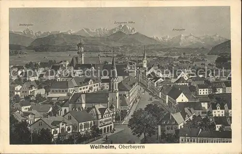 Weilheim Oberbayern Zugspitze / Weilheim i.OB /Weilheim-Schongau LKR