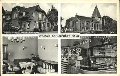 Wechold Gasthaus Gemischtwaren Paul Steede Kirche  / Hilgermissen /Nienburg LKR