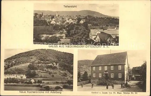 Niederndorf Gaildorf Kocherbruecke Adelberg Gasthof Zum Lamm / Gaildorf /Schwaebisch Hall LKR