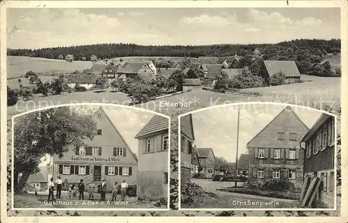 Erlenhof Gasthaus Zum Adler Strassenpartie / Fichtenberg /Schwaebisch Hall LKR