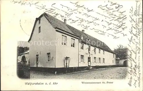 Walporzheim Weinrestaurant Sankt Peter / Bad Neuenahr-Ahrweiler /Ahrweiler LKR