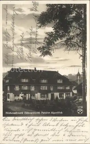 Hoechenschwand Pension Alpenblick / Hoechenschwand /Waldshut LKR