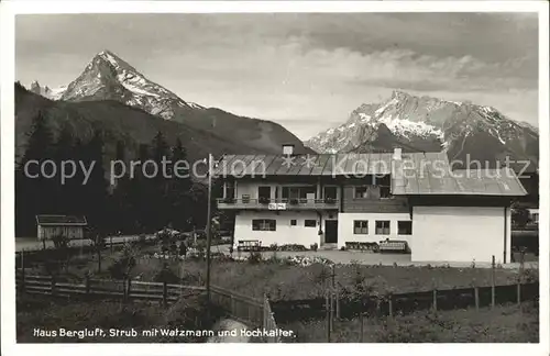 Aitrang Haus Bergluft, Strub mit Watzmann und Hochkalter / Aitrang /Ostallgaeu LKR