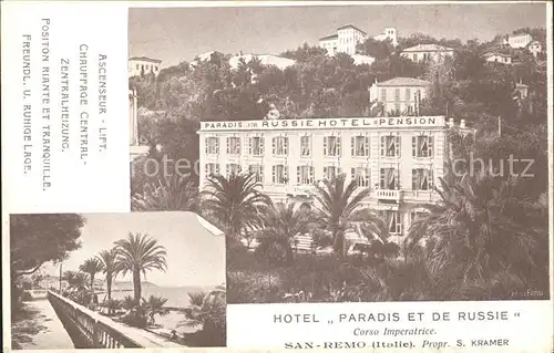 San Remo Hotel Paradis et de Russie / San Remo /