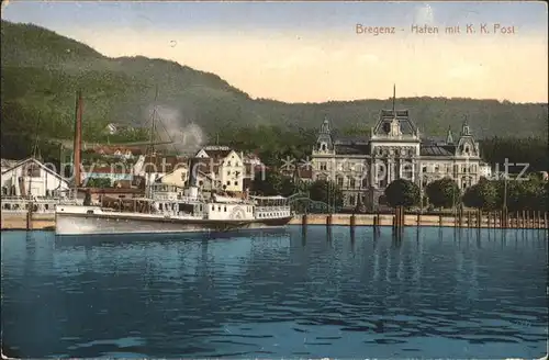 Bregenz Vorarlberg Hafen Kaiserliche Koenigliche Post / Bregenz /Rheintal-Bodenseegebiet