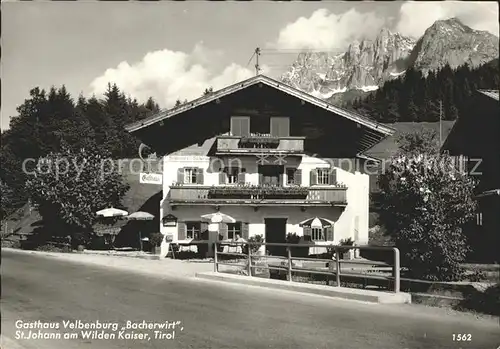 St Johann Tirol Gasthaus Velbenburg Bacherwirt / St. Johann in Tirol /Kitzbuehel