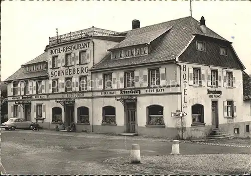 Wangenbourg-Engenthal Hotel Restaurant Schneeberg / Wangenbourg-Engenthal /Arrond. de Molsheim
