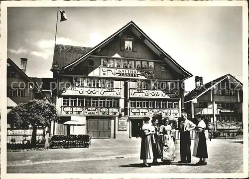 Appenzell IR Landsgemeindeplatz Gasthof Saentis / Appenzell /Bz. Appenzell IR