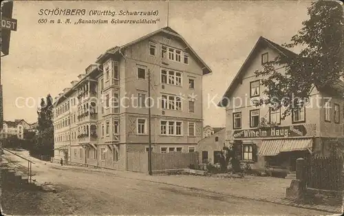 Schoemberg Schwarzwald Sanatorium Schwarzwaldheim / Schoemberg /Calw LKR