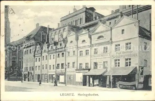 Liegnitz Legnica Heringsbuden / Niederschlesien /