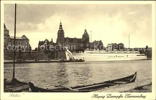 Stettin Westpommern Hapag Dampfer Tannenberg / Szczecin /