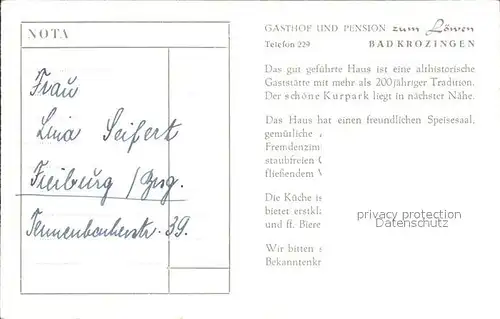 Bad Krozingen Gasthof Pension zum Loewen / Bad Krozingen /Breisgau-Hochschwarzwald LKR