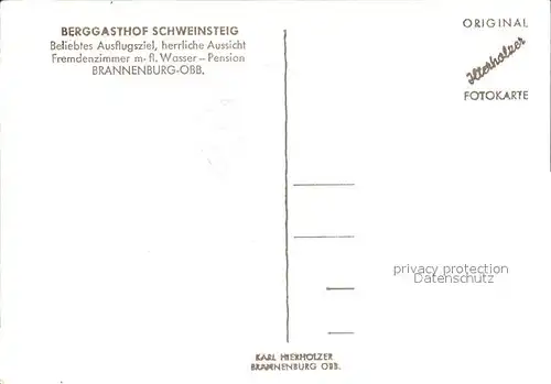 Brannenburg Berggasthof Schweinsteig / Brannenburg /Rosenheim LKR