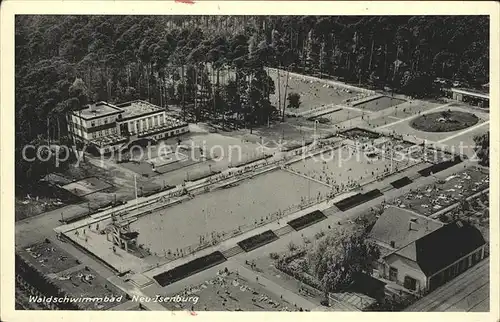 Neu-Isenburg Waldschwimmbad Fliegeraufnahme / Neu-Isenburg /Offenbach LKR