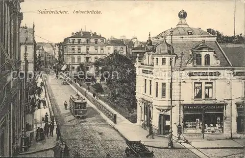 Saarbruecken Luisenbruecke Strassenbahn  / Saarbruecken /Saarbruecken Stadtkreis