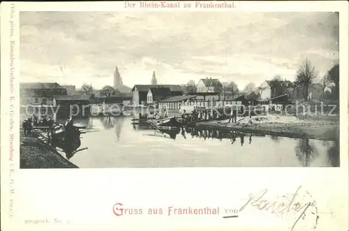 Frankenthal Pfalz Rhein-Kanal / Frankenthal (Pfalz) /Frankenthal Pfalz Stadtkreis