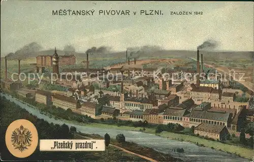 Plzen Pilsen Mestansky Pivovar Litho / Plzen Pilsen /Plzen-mesto