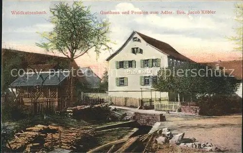 Waldkatzenbach Gasthaus-Pension zum Adler  / Waldbrunn /Neckar-Odenwald-Kreis LKR