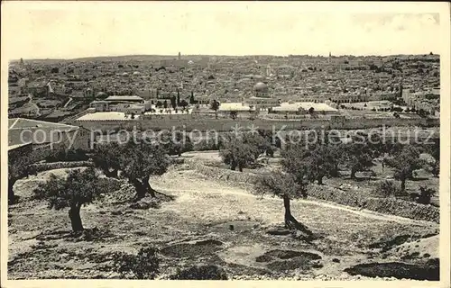 Jerusalem Yerushalayim Panorama View Kat. Israel