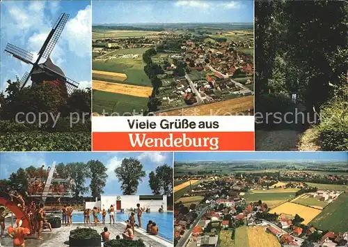 Wendeburg Windmuehle Schwimmbad Kat. Wendeburg