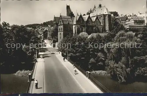 Marburg Lahn Lahnbruecke Universitaet Kat. Marburg