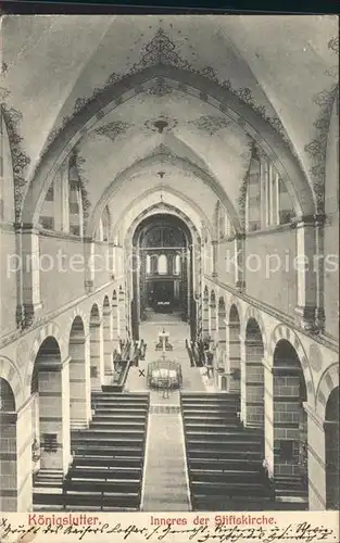 Koenigslutter Elm Inneres der Stiftskirche Kat. Koenigslutter am Elm