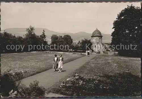 Eschwege Schlosspark mit Tuermchen Kat. Eschwege