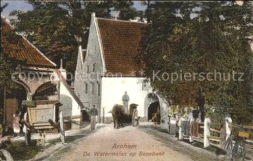 Arnhem De Watermolen op Sonsbeek Kat. Arnhem