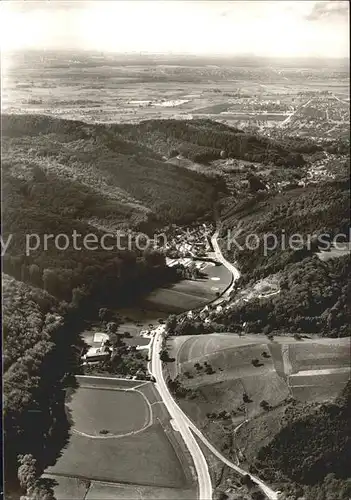 Weinheim Bergstrasse Gorxheimer Tal Fliegeraufnahme Kat. Weinheim