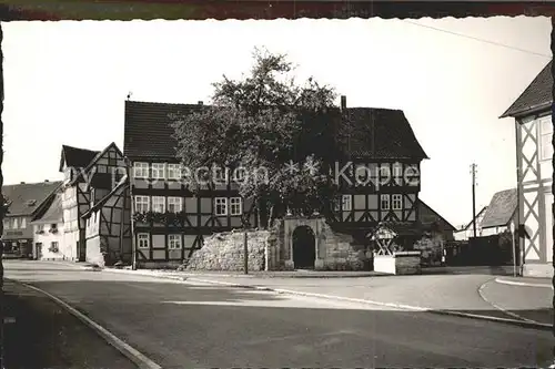 Wanfried Ziehbrunnen Fachwerkhaus Kat. Wanfried