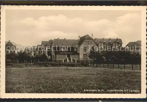 Kreiensen Luisenstrasse mit Hotel zum Leinetal Kat. Kreiensen