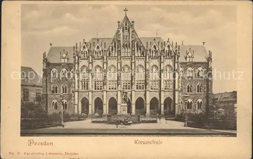 Dresden Kreuzschule Kat. Dresden Elbe