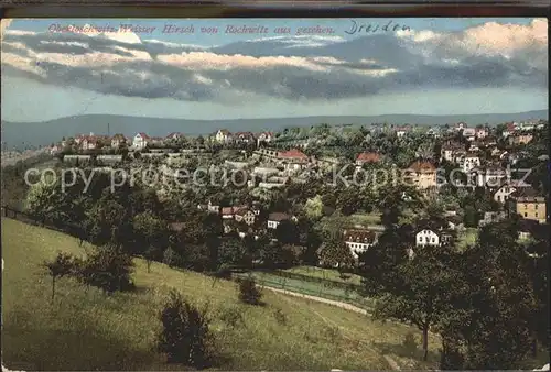 Loschwitz Panorama mit Weisser Hirsch Kat. Dresden