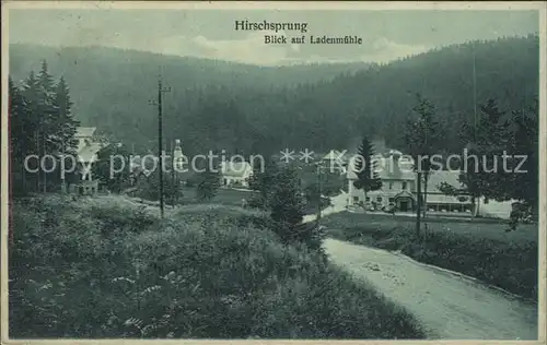 Hirschsprung Blick auf Ladenmuehle Kat. Altenberg