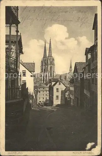 Marburg Lahn Roter Graben Kirche Kat. Marburg