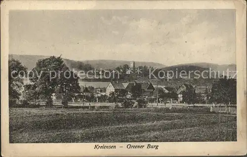 Kreiensen Ortsansicht mit Burg Greene Kat. Kreiensen