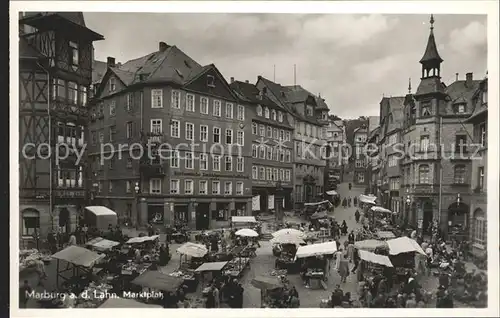 Marburg Lahn Marktplatz Kat. Marburg