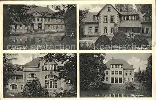 Goettingen Niedersachsen Landes Sanatorium Rasemuehle Hauptgebaeude Waldhaus Villa Sonnenhaus Kat. Goettingen