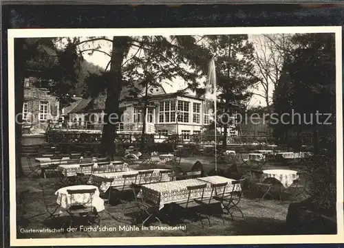 Weinheim Bergstrasse Gartenwirtschaft Fuchssche Muehle Kat. Weinheim