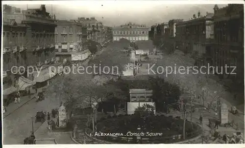 Alexandria Alexandrie Aegypten Consuls Square / Alexandria /
