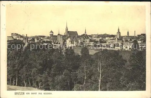 Bautzen Stadtansicht Kat. Bautzen